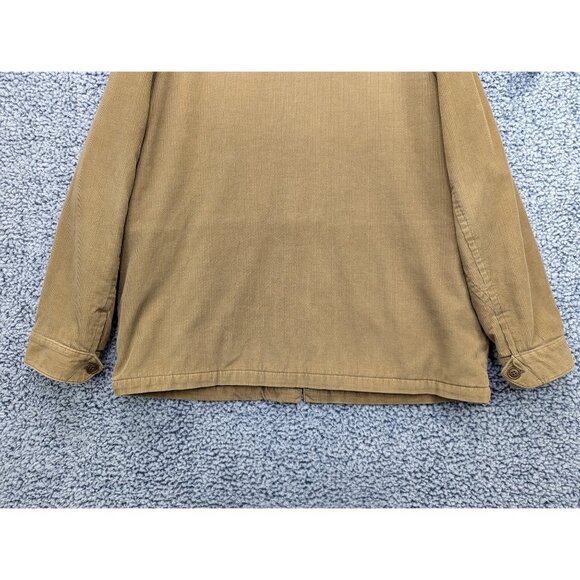 Y2K GAP Sherpa Lined Corduroy Jacket Mens XL Full Zip Trucker Classic 90s Brown - Picture 8 of 14